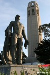 Coit tower & Columbus statue - San Francisco